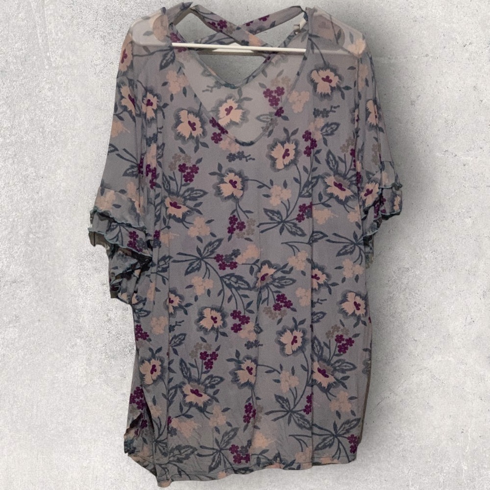 Sheer Floral top